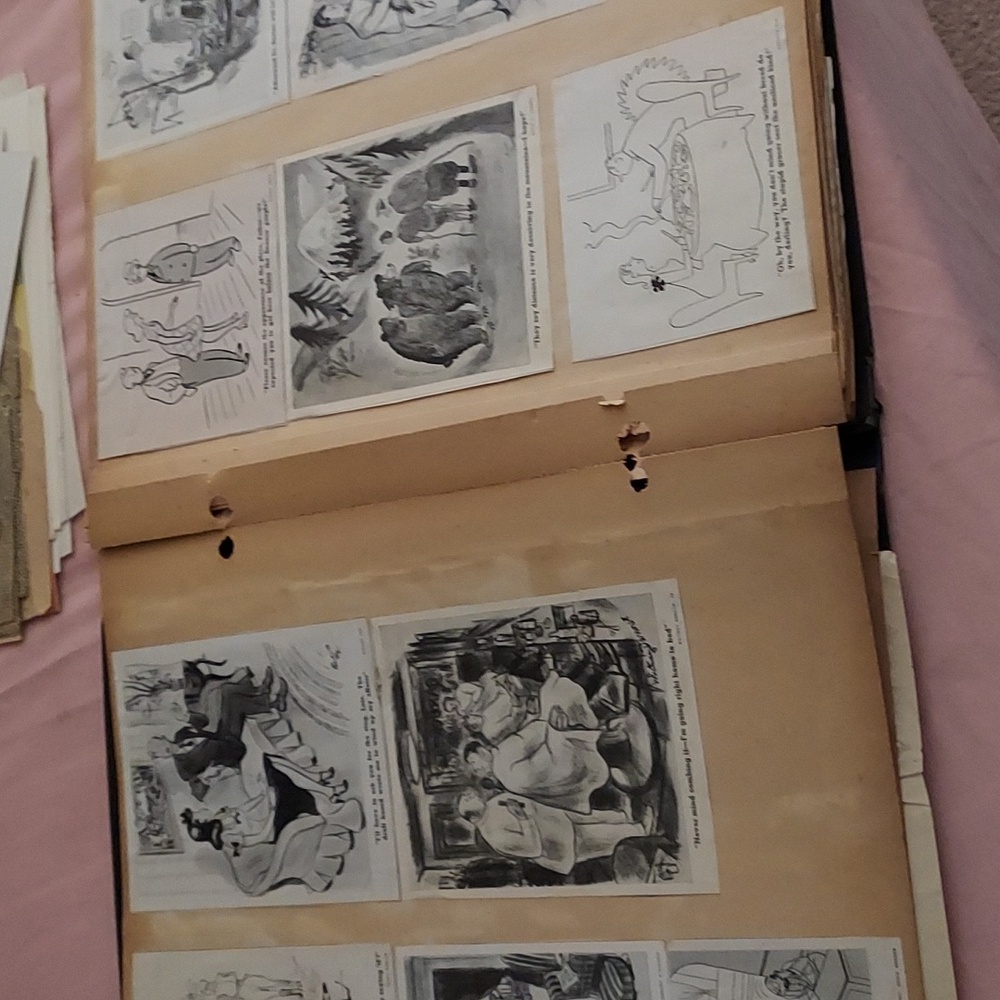 Vintage 1930s Adult Humor Cartoons Scrapbook Collection PRICELESS Scrapbook - Picture 5 of 12